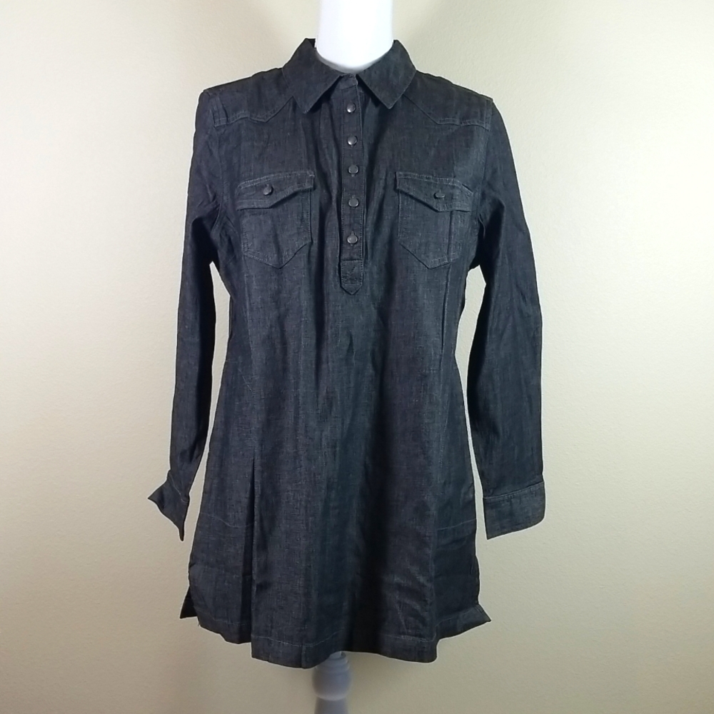 Denim & Co stretch denim tunic